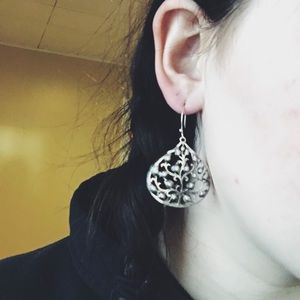 Silver Tree Earrings